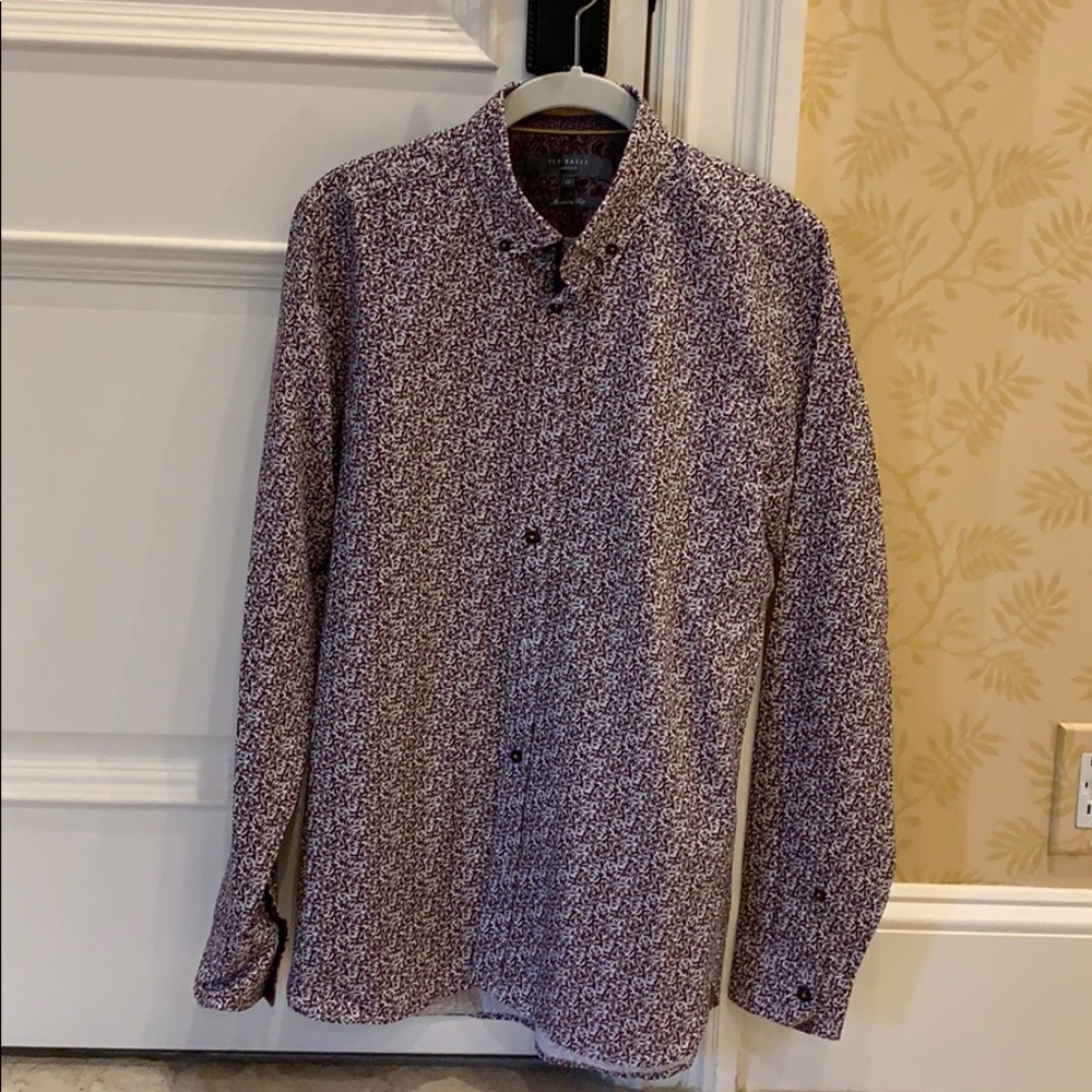 Ted Baker men’s cotton  button down shirt.